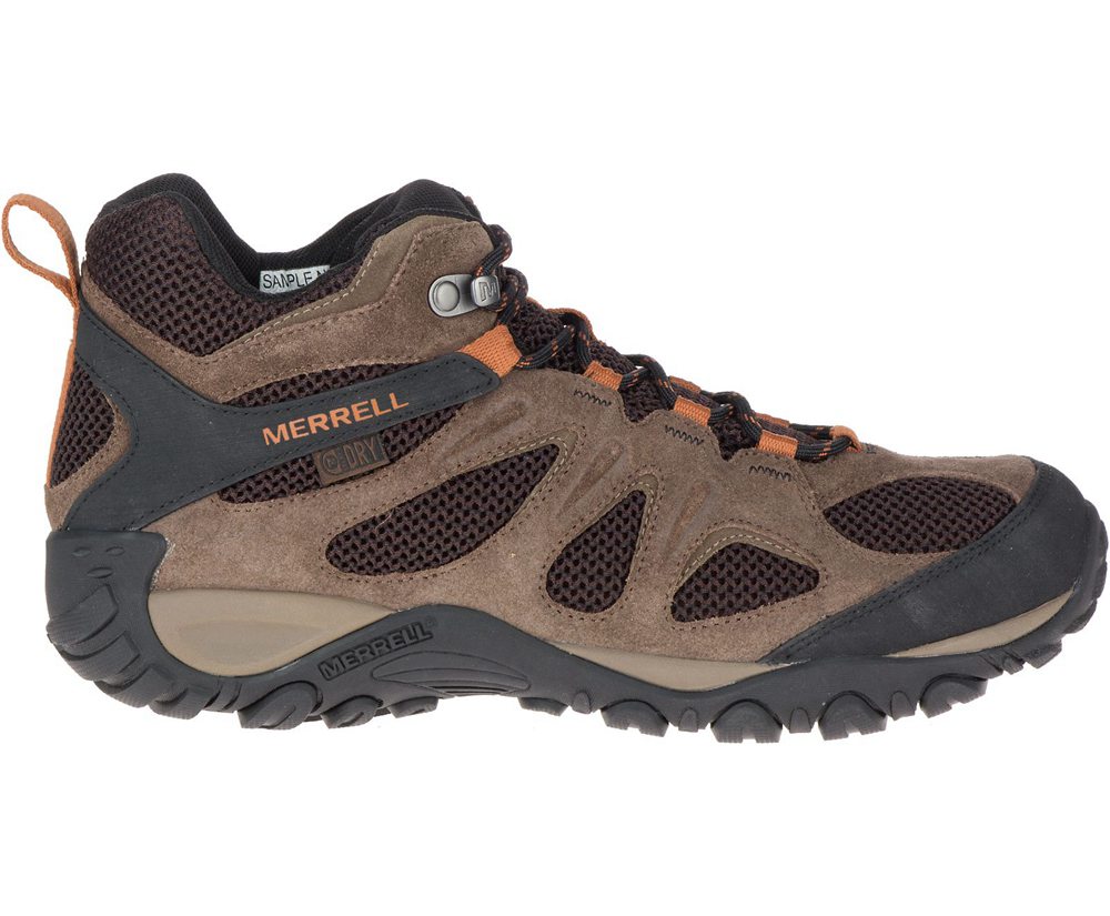 Merrell Hiking Boots Brown - Yokota 2 Mid Waterproof - Mens 08USOJAKZ